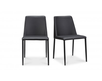 Moe's Nora Modern Dining Chair Set of 2 - Black