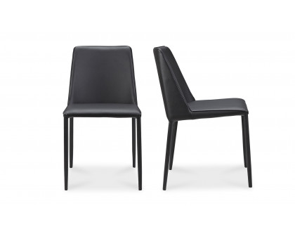 Moe's Nora Modern Dining Chair Set of 2 - Black