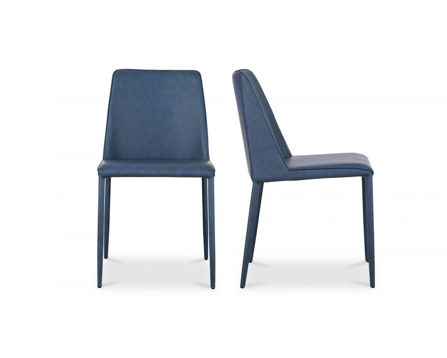 Moe's Nora Modern Dining Chair Set of 2 - Ocean Cavern Gray