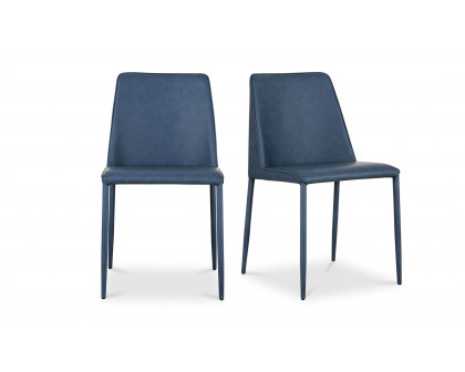 Moe's Nora Modern Dining Chair Set of 2 - Ocean Cavern Gray