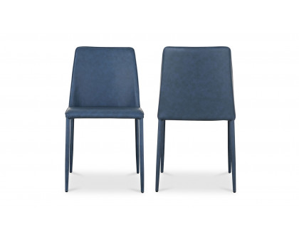 Moe's Nora Modern Dining Chair Set of 2 - Ocean Cavern Gray