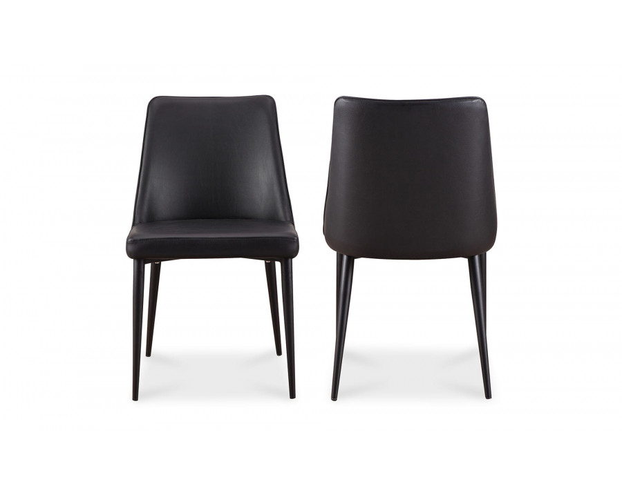 Moe's Lula Contemporary Dining Chair Set of 2 - Black