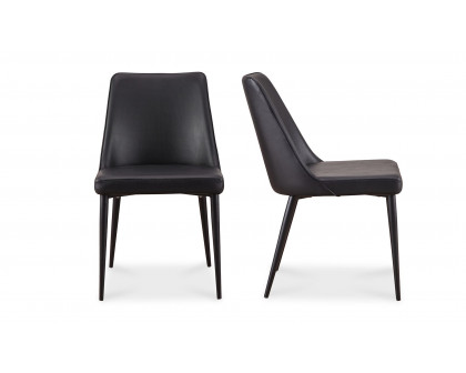 Moe's Lula Contemporary Dining Chair Set of 2 - Black