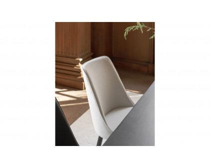 Moe's Lula Contemporary Dining Chair Set of 2 - Cream White