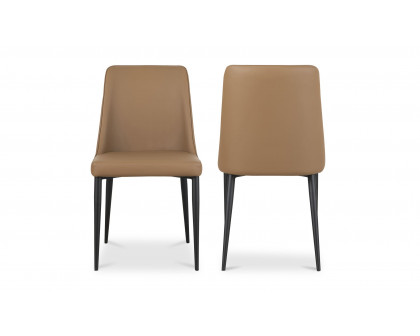 Moe's Lula Contemporary Dining Chair Set of 2 - Cool Tan