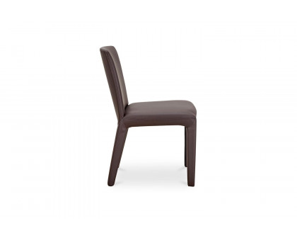 Moe's Monte Contemporary Dining Chair Set of 2 - Dark Brown