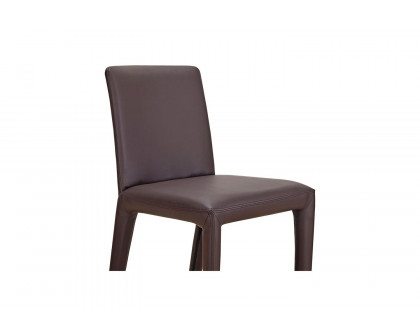 Moe's Monte Contemporary Dining Chair Set of 2 - Dark Brown