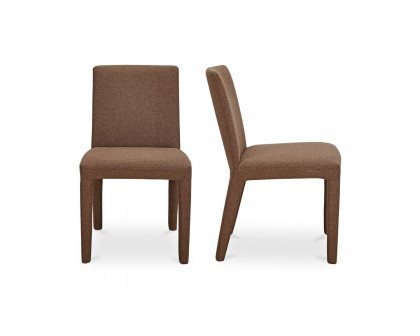 Moe's Monte Contemporary Dining Chair Set of 2 - Brown