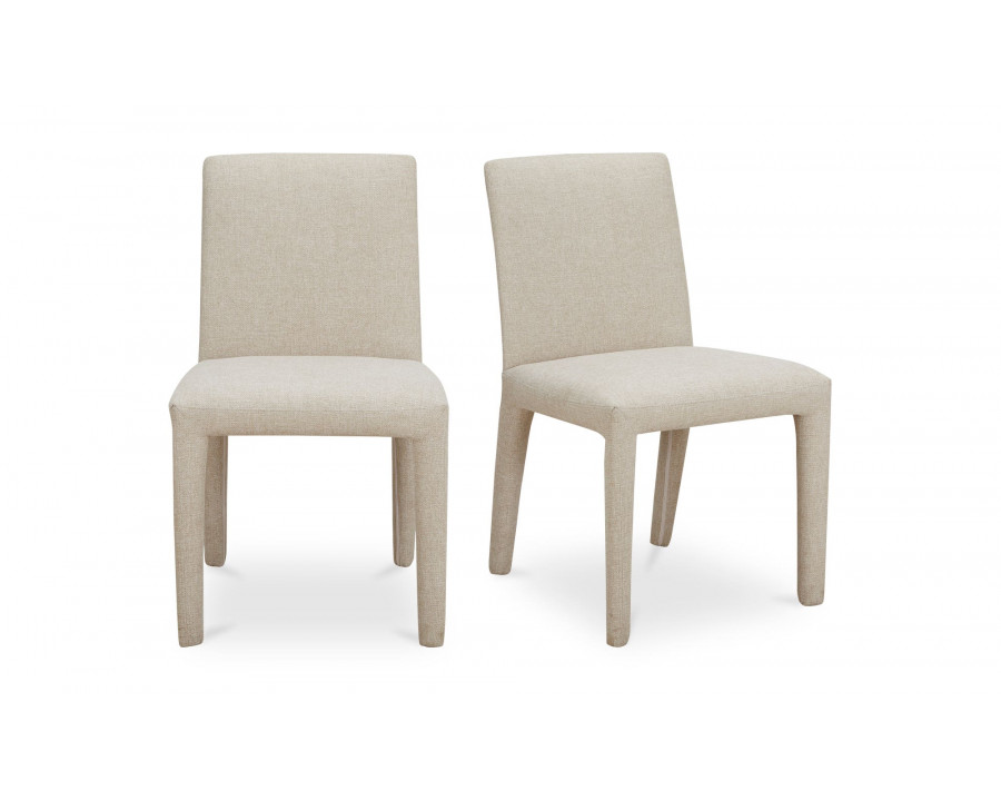 Moe's - Monte Contemporary Dining Chair Set of 2 in Beige