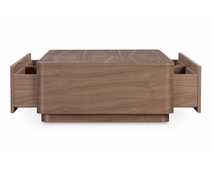 Moe's Round Off Scandinavian Coffee Table - Walnut