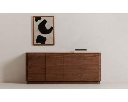 Moe's Round Off Scandinavian Sideboard - Walnut