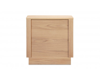 Moe's Round Off Scandinavian Nightstand - Oak