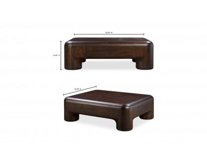 Moe's - Rowan Mid-Century Modern Coffee Table in Dark Brown