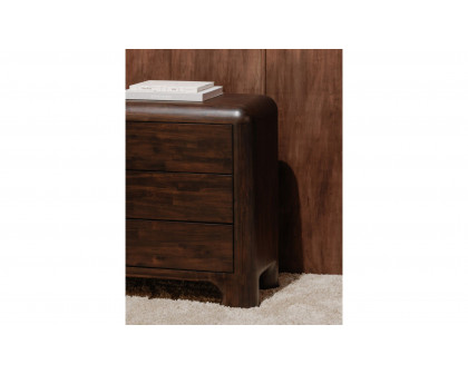 Moe's - Rowan Mid-Century Modern 6 Drawers Dresser in Dark Brown