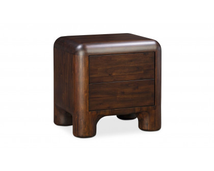 Moe's - Rowan Mid-Century Modern Nightstand in Dark Brown