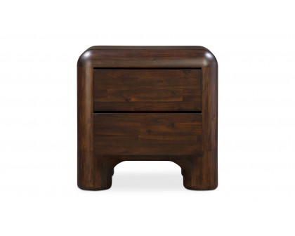 Moe's - Rowan Mid-Century Modern Nightstand in Dark Brown