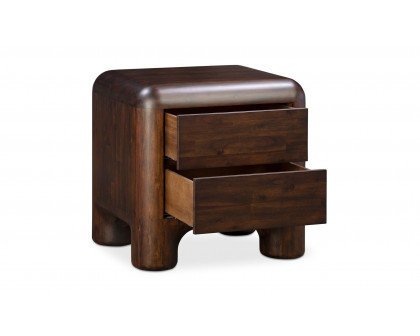 Moe's - Rowan Mid-Century Modern Nightstand in Dark Brown