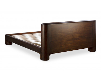 Moe's Rowan Mid-Century Modern King Size Bed - Dark Brown