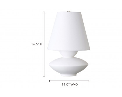 Moe's Dell Table Lamp - White