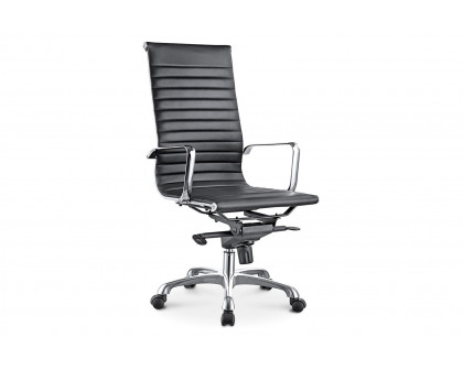 Moe's Studio Office Chair High Back - Black