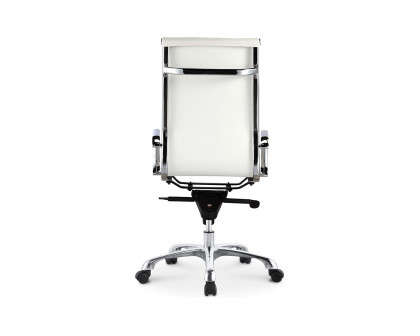 Moe's Studio Office Chair High Back - White