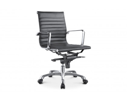 Moe's Studio Office Chair Low Back - Black