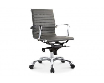 Moe's Studio Office Chair Low Back - Gray