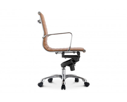 Moe's Studio Office Chair Low Back - Tan