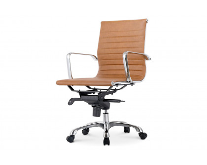 Moe's Studio Office Chair Low Back - Tan