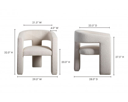 Moe's Elo Chair - White