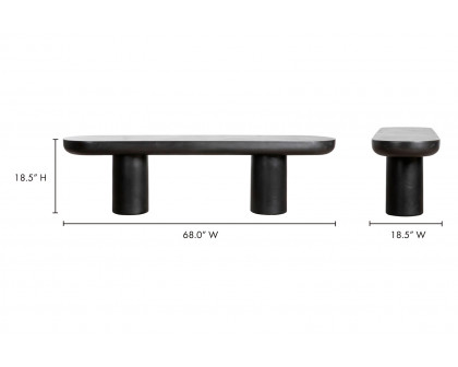 Moe's - Rocca Bench in Black