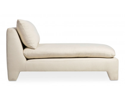 Moe's Estelle Contemporary Chaise - Cream