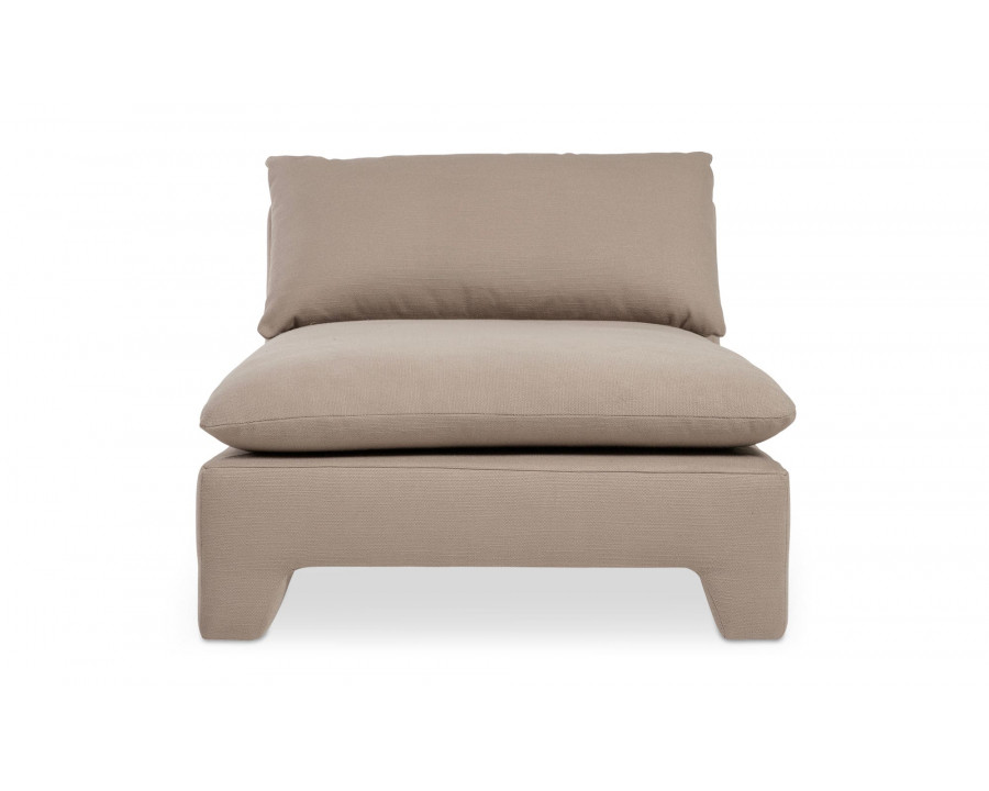 Moe's Estelle Contemporary Chaise - Flax