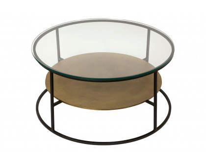 Moe's Callie Coffee Table - Brass