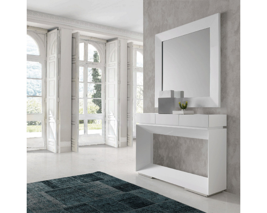 Nacher - Hole Console in White, MDF