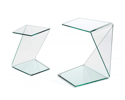 Nacher - Barman End Table Set in Glass