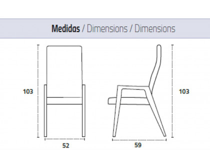 Nacher - Igni Dining Chair in Wood CH Legs, Series A Upholstery