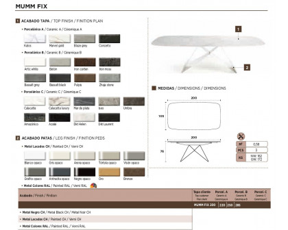 Nacher - Mumm Extendable Rectangular Dining Table