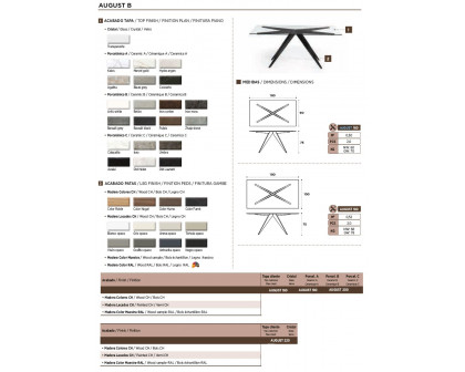 Nacher - August Fixed Round Small Dining Table