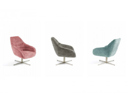 Nacher Margot Armchair - Steel Legs, Series C Upholstery