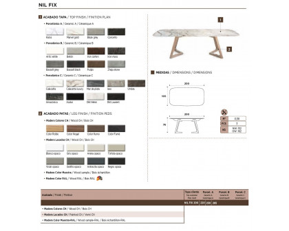 Nacher - Nil Extendable Rectangular Dining Table