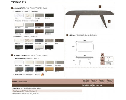 Nacher - Tabolo Extendable Rectangular Dining Table