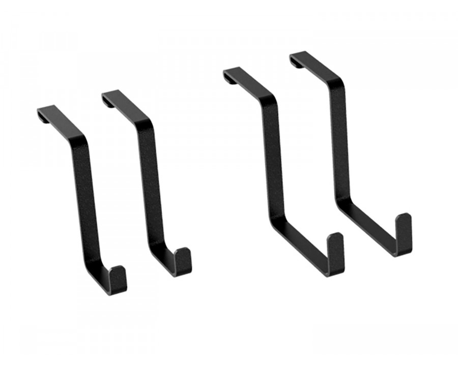 NewAge - VersaRac & PWMS Multi-Pack Hanging Hooks Black (2x 4in and 2x 8in S-hooks)