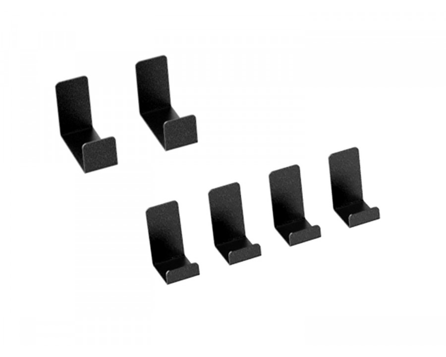 NewAge - VersaRac Post Mount Hooks Black (2x 4in and 4x 2in J-hooks)