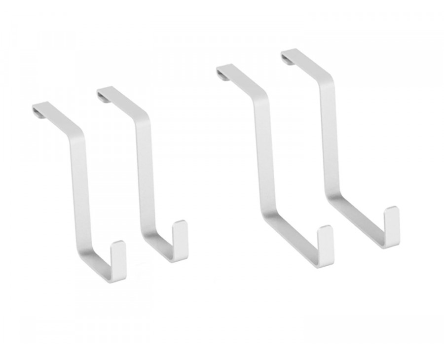 NewAge - VersaRac & PWMS Multi-Pack Hanging Hooks White (2x 4in and 2x 8in S-hooks)