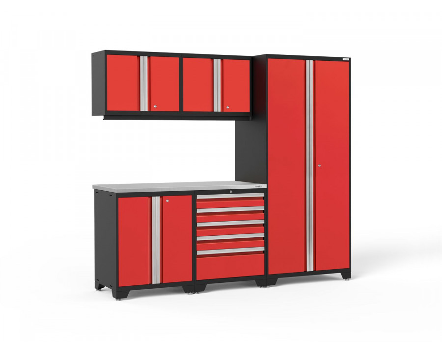 NewAge - Pro Series Red 6 Piece Set (Tool Drawer, LWWB, 56" SS)