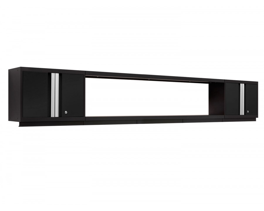 NewAge - Bold 3.0 Black 3 Piece Set (2xW, 72" Bold Series Integrated Display Shelf-Black)