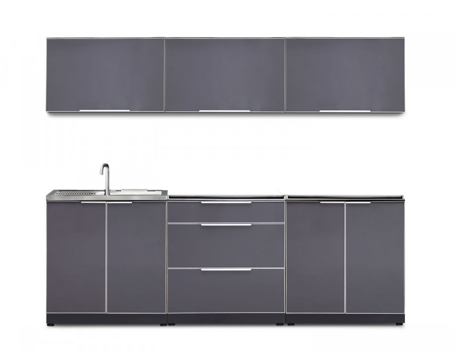 NewAge - Outdoor Kitchen Aluminum Slate Gray 6-Piece Modular Cabinet Set (66250)