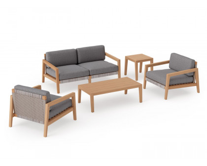 NewAge - Lakeside 4 Seater Chat Set with Coffee Table & Side Table