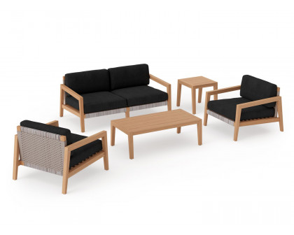 NewAge - Lakeside 4 Seater Chat Set with Coffee Table & Side Table